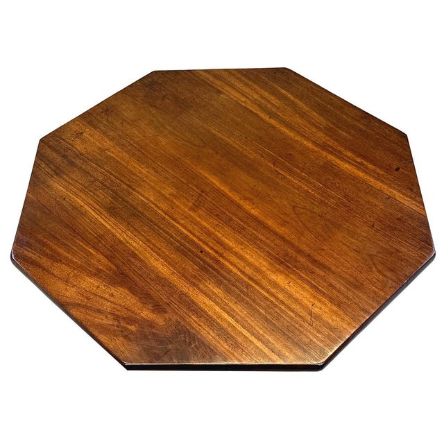 Georgian Octagonal Wine Table in Mahogany, 1760 For Sale - Image 4 of 11