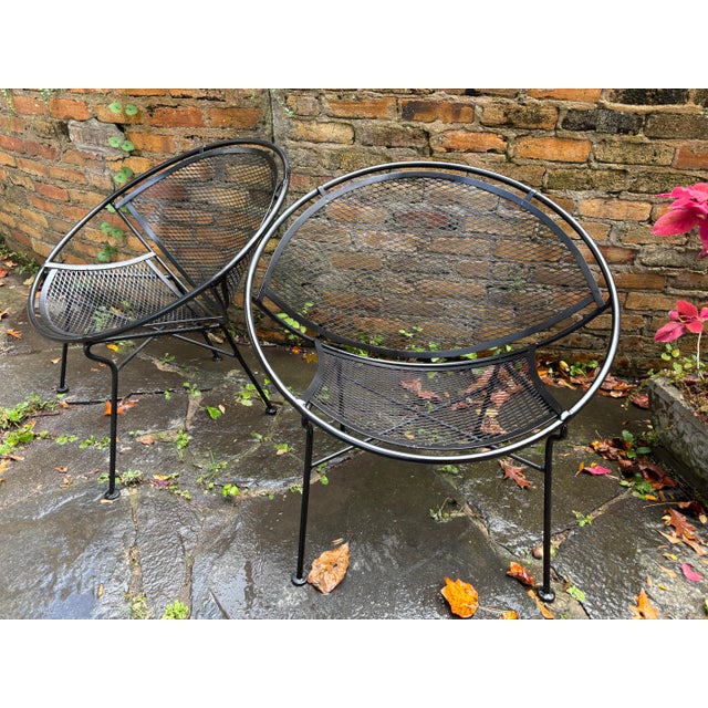 1950s Tempestini Restored Oversized Radar Chairs - A Pair, Attributed For Sale - Image 5 of 6