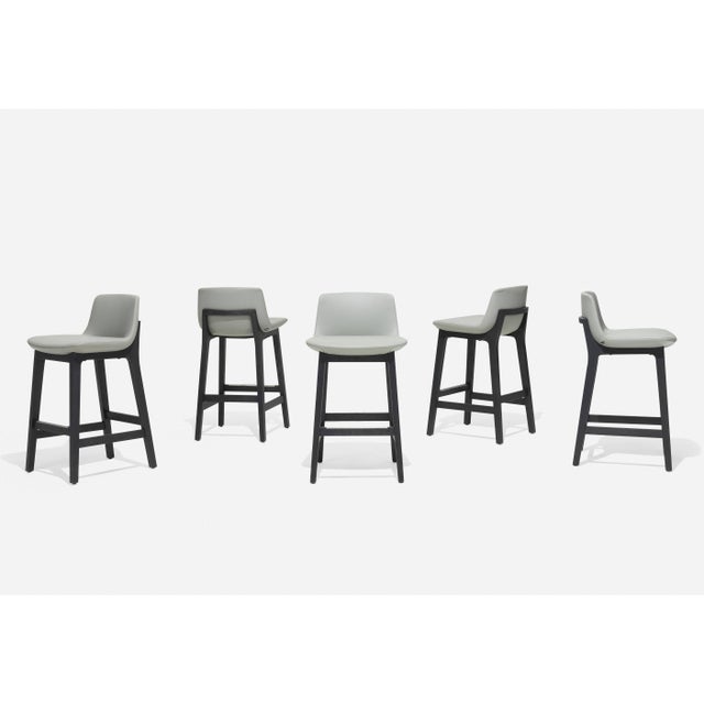 Designed by French Architect Jean-Marie Massaud (1966-) for Poliform designed in 2011, These Ventura counter stools are...