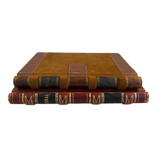 Late 19th to Early 20th Century s.f Bay Area Leather Bound Business Journals - a Pair For Sale