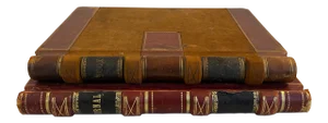 Late 19th to Early 20th Century s.f Bay Area Leather Bound Business Journals - a Pair