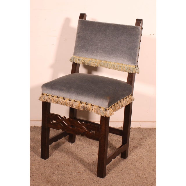 Spanish Beechwood Chairs, Set of 12 For Sale - Image 9 of 11