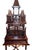 Gothic Monumental Victorian Gothic Revival Mahogany Bird Cage on Stand. England 19th C. For Sale - Image 3 of 12