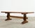 Early 20th Century Country French Provincial Oak Farmhouse Trestle Dining Table 9 Ft For Sale - Image 5 of 18