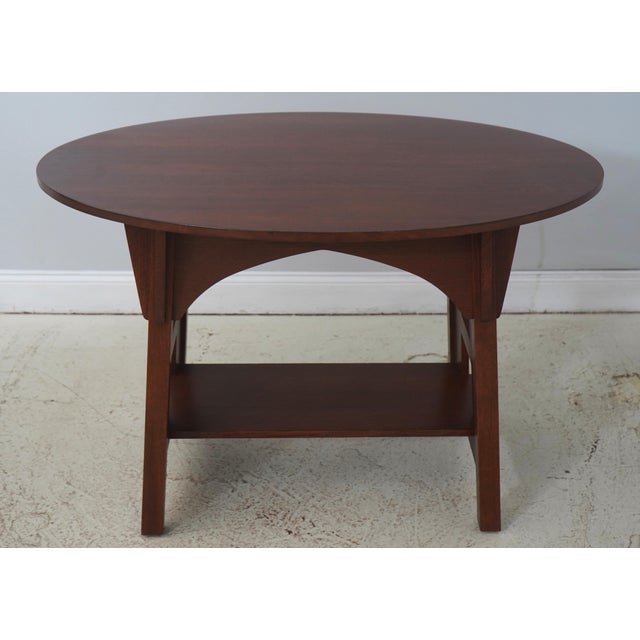 Age: C.2010 Details: Finish No.32 High Quality Construction Arts & Crafts Design Limbert Style Table Stretcher Base Frame...