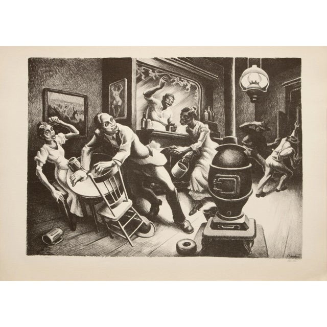 1939 After Thomas Benton "Frankie and Johnny", First Edition Period Offset Lithograph For Sale - Image 9 of 9