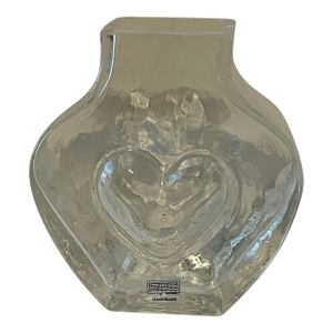 Vintage Sea of Sweden Glasbruk Orrefors Vase by Rune Strand