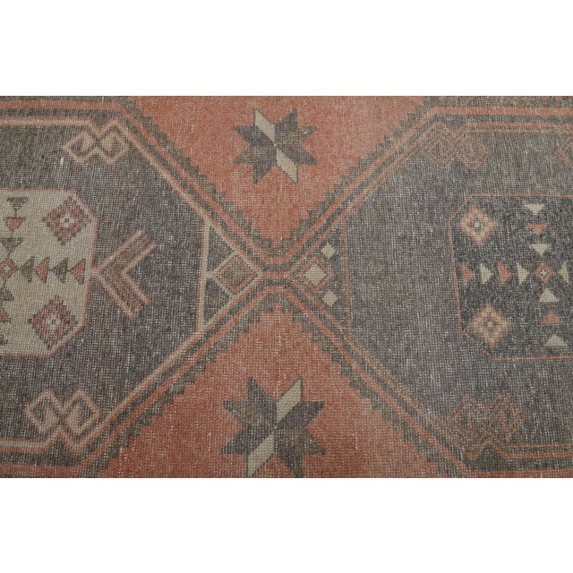 1970s Vintage Handmade Wool Cotton Terracotta Runner Rug For Sale - Image 11 of 11