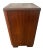 Wood 1920s Art Deco Side Table, Nightstand, Chest of Three Drawers, Walnut, Brass Pulls For Sale - Image 7 of 13