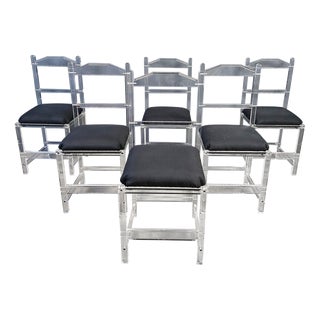 Vintage Italian Acrylic Dining Chairs, 1970s, Set of 6 For Sale