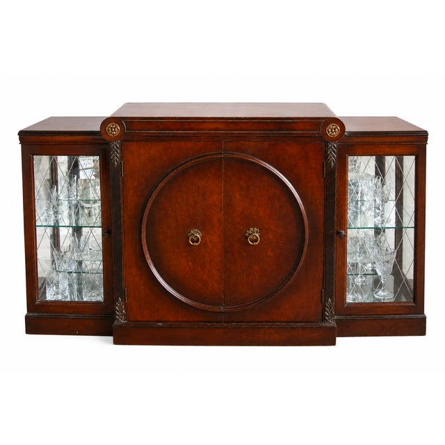WELCOME AND THANK YOU FOR TAKING THE TIME TO LOOK!!!! A handsome vintage cocktail bar cabinet in a rich mahogany finish,...