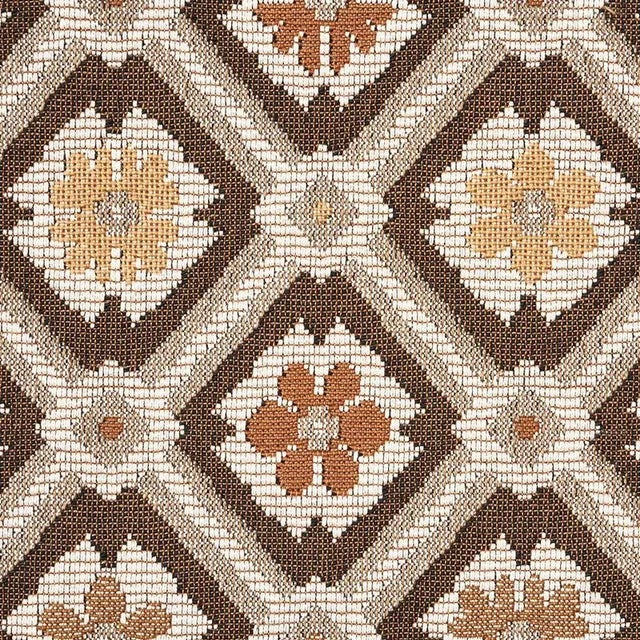 French Sample- Schumacher Savonnerie Tapestry Fabric in Brown For Sale - Image 3 of 3