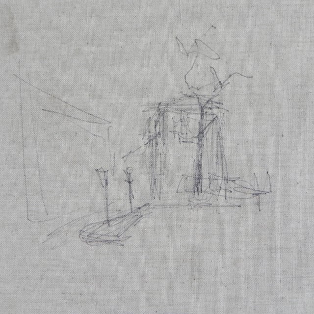 Harry Dedic, Cityscape with a Harbour, 1960s, Oil on Canvas For Sale - Image 9 of 11