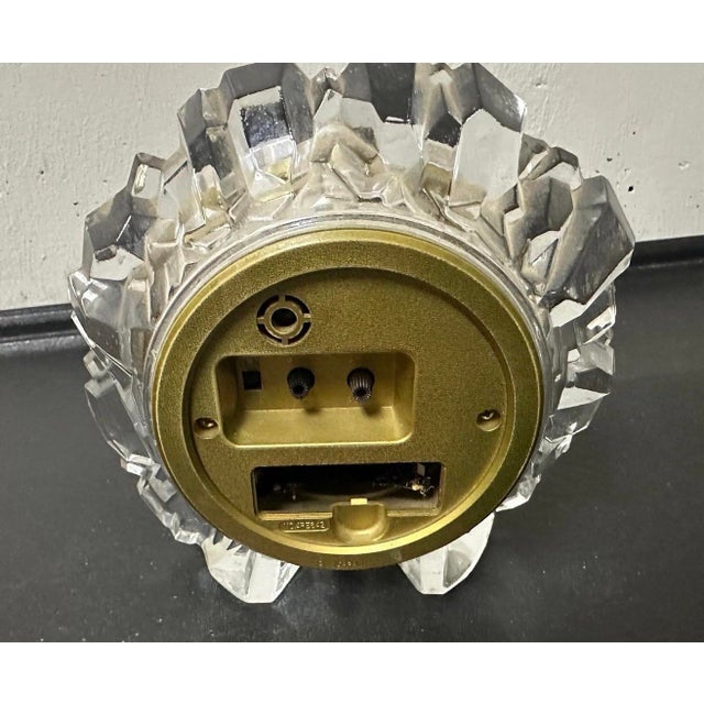 Rock Crystal Linden Quartz Mantle/Alarm Clock No damages will come with new batteries A vintage Rock Crystal Linden Quartz...