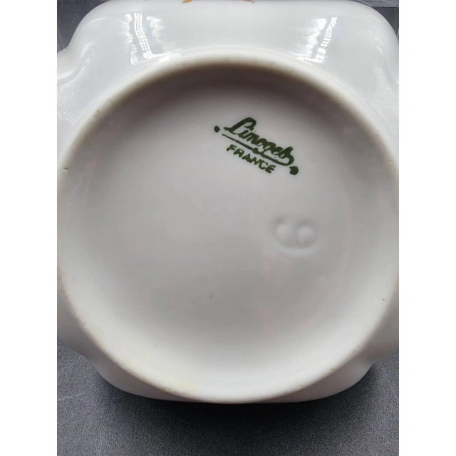 Mid 20th Century French Limoges Trinket Square Dish For Sale - Image 12 of 18