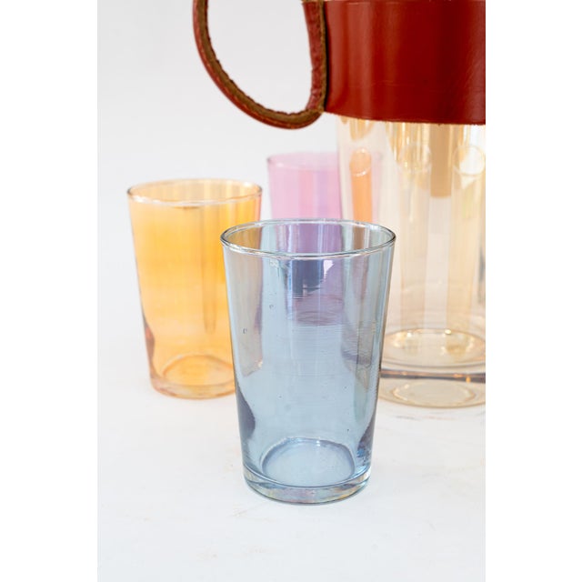 Glass Drinking Jug and Glasses by Carl Auböck, 1950s, Set of 7 For Sale - Image 7 of 10