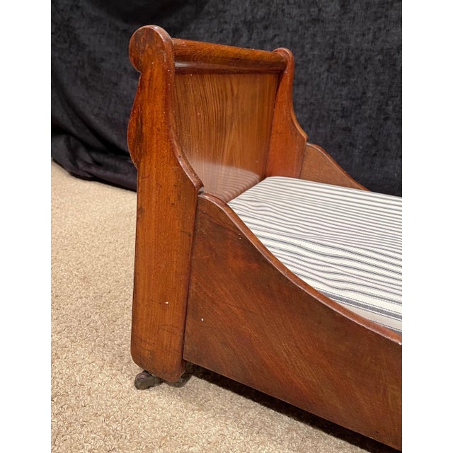 Antique Empire Mahogany Sleigh Dog Bed Chairish