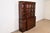 Baker Furniture Company Baker Furniture Style Georgian Mahogany Bubble Glass Breakfront Bookcase Cabinet With Drop Front Secretary Desk, Circa 1940s For Sale - Image 4 of 14