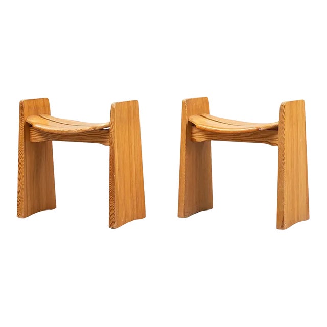 1970s Vintage Gilbert Marklund Stools - a Pair For Sale