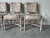 1980s Vintage Coastal Cerused Bamboo Rattan Dining Chairs - Set of 4 For Sale - Image 5 of 12