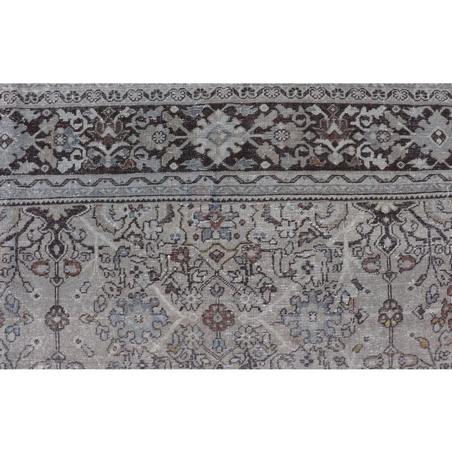 Ivory Antique Persian Sultanabad Rug With Classic Allover Pattern 8'0 X 10'10 For Sale - Image 8 of 12