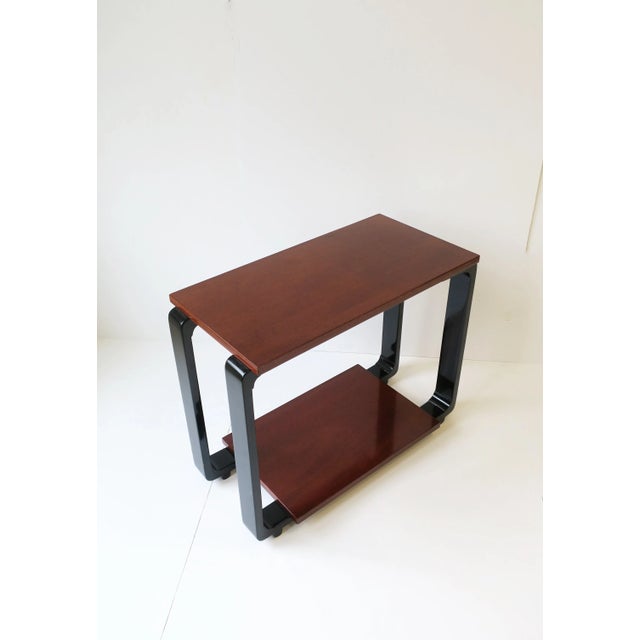 Brown Art Deco End Table, Circa 1990s For Sale - Image 8 of 13