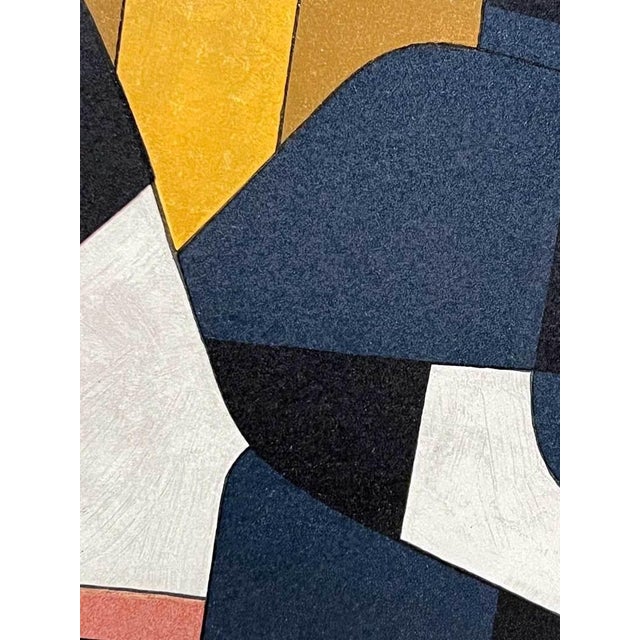 Mid-Century Modern Victor Vasarely Hand Signed Original Lithograph Limited Edition 150 Op Art Geometric Abstract For Sale - Image 3 of 4