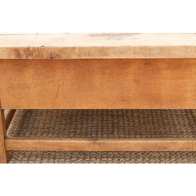 1800's English Sycamore Coffee Table W/ 1 Drawer For Sale - Image 10 of 11
