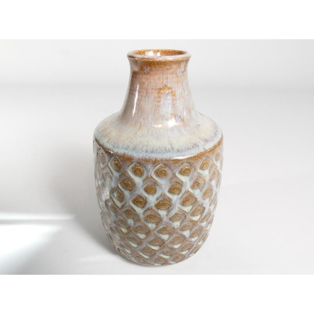 Scandinavian Modern Blue Glazed Stoneware Vase from Søholm, 1960s For Sale - Image 9 of 18