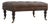 Buffalo Leather Button-Tufted Ottoman For Sale