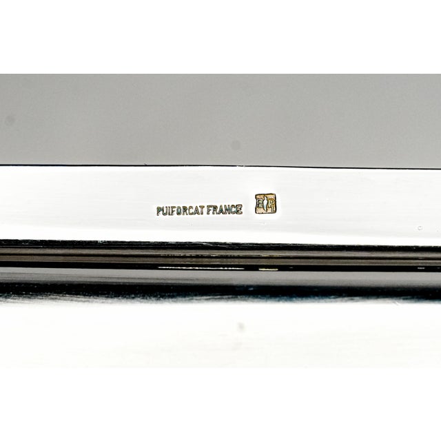 Vintage French Silverplate Dresser Tray Vanity Catchall Home Decor For Sale - Image 9 of 9