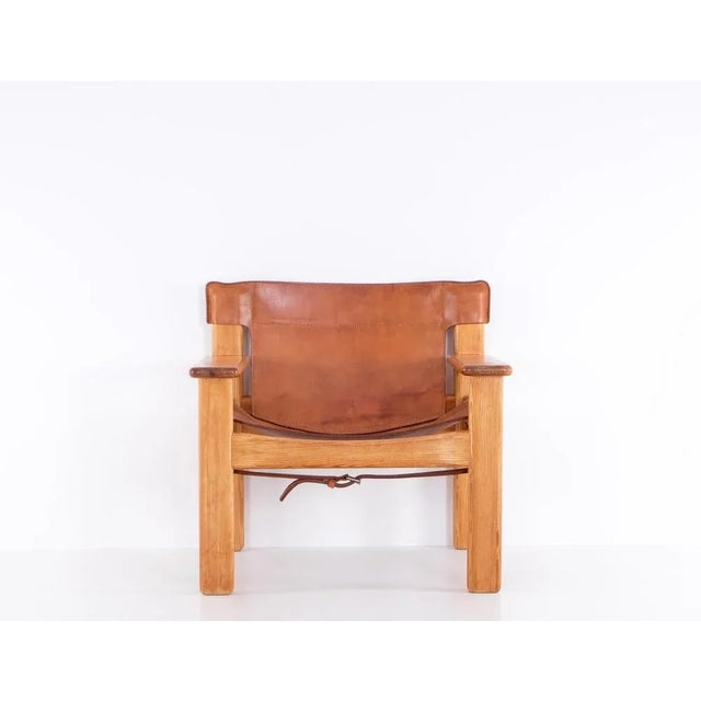 Tan Natura Easy Chair attributed to Karin Mobring, Sweden, 1970s For Sale - Image 8 of 9