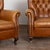 Animal Skin Pair, 20th Century Vintage Brown Leather Chesterfield Club Chairs For Sale - Image 7 of 15