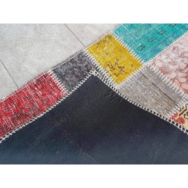 Faded Vintage Turkish Runner Rug For Sale - Image 6 of 10