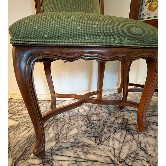 Ethan Allen Upholstered Dining Chairs - Set of 2 For Sale In Seattle - Image 6 of 7