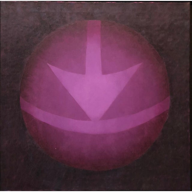 Abstract Paul Brach, Ahola 13 Oil on Canvas Geometric Painting New York School Abstract Expressionist, 1992 For Sale - Image 3 of 4