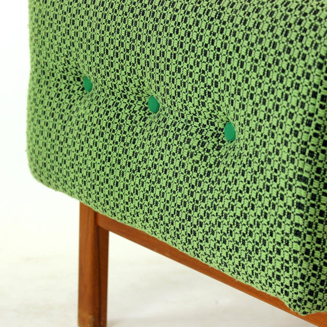 Mid-Century Armchair in Fabric and Beech from Jitona, Czechoslovakia, 1960s For Sale - Image 10 of 13