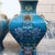 Pair of Monumental Vintage Cloisonné Enamel Fang Zun Vases – Beast Mask & Archaic Motif For Sale In Los Angeles - Image 6 of 9