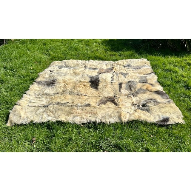 Cashmere Goat Hair Patchwork Rug, 1970s For Sale - Image 6 of 18