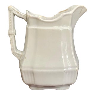Antique Ironstone Creamer H Alcock & Co England Small Pitcher For Sale