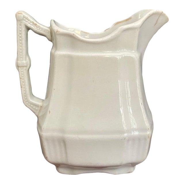Antique Ironstone Creamer H Alcock & Co England Small Pitcher For Sale