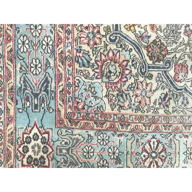 Vintage Floral Design Qom Rug For Sale - Image 14 of 16