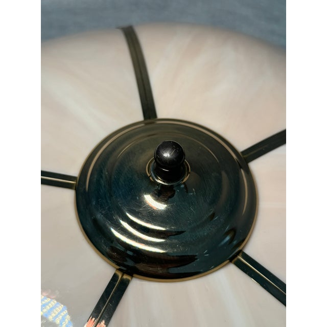 Glass Flower Ceiling Lamp from Honsel, Germany, 1970s For Sale - Image 7 of 10