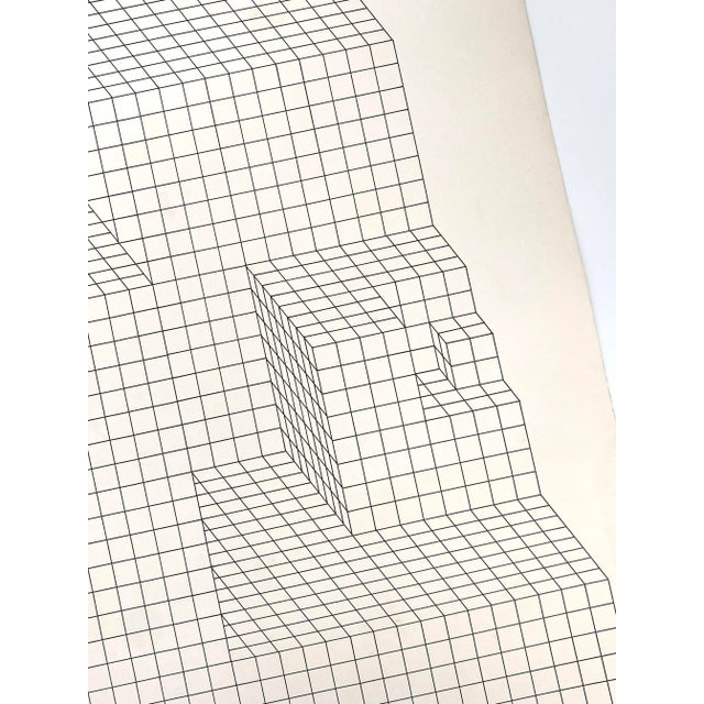 Black Erwin Heerich, Large Constructive-Concrete Composition, 1950s, Screen Print For Sale - Image 8 of 13