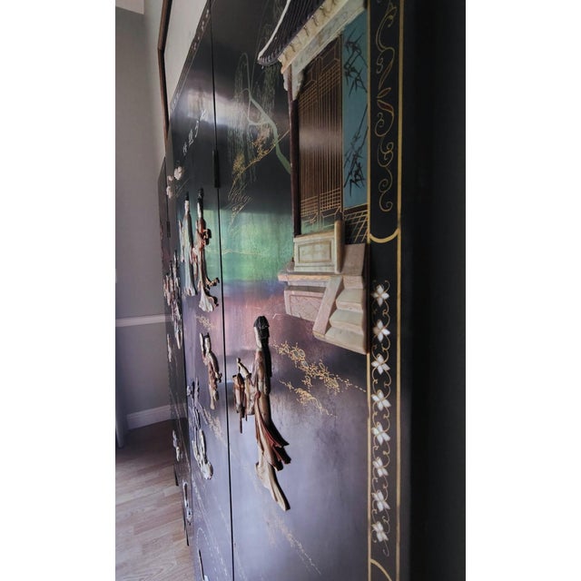 Early 20th Century Early 20th Century Chinese Coromandel Soap Stone Screen For Sale - Image 5 of 18