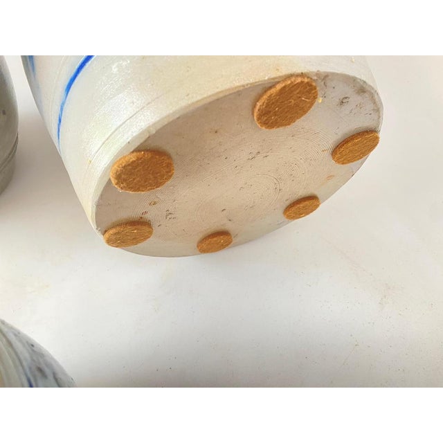 Vintage French Provincial Stoneware Pottery Betschdorf, Set of 3 For Sale - Image 11 of 18