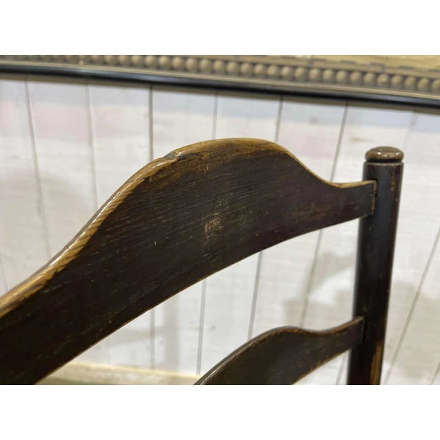 19th Century English Nurses Chair in Oak and Ash For Sale - Image 5 of 10