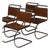 Set of 4 Vintage Mies Van Der Rohe for Knoll 256cs Mr Armless Side Chairs For Sale