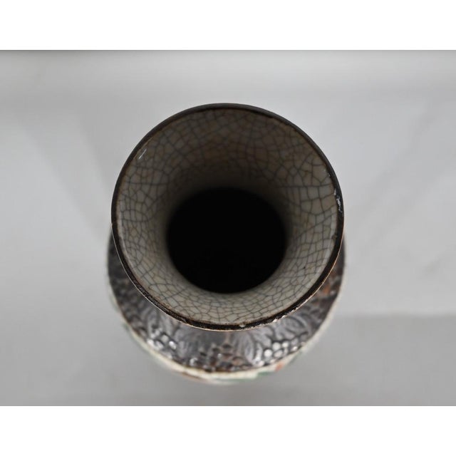 19th Century Crackled Earthenware Vase, Nanjing, China For Sale - Image 4 of 18