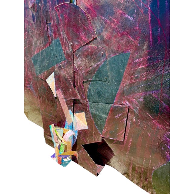 Tom Holland, Very Large Constructed Abstract Mixed Media Painting Wall Sculpture Tom Holland, 1982 For Sale - Image 15 of 17